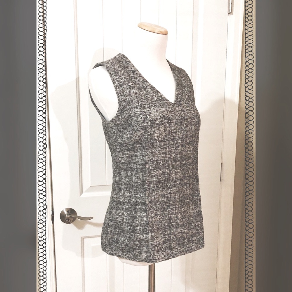 Calvin Klein Woven Top - knit sweater - business attire